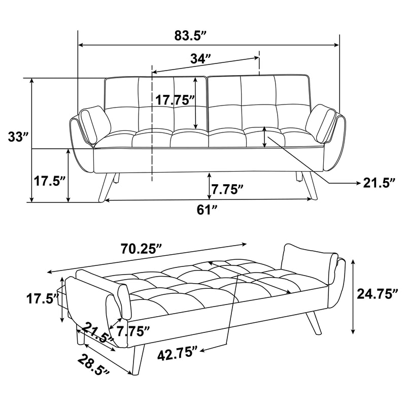 Caufield Convertible Sofa Bed