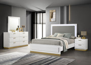 Caraway 4 Pc & Pc E.King, Cal.King, & Queen Bedroom Set Black & White image