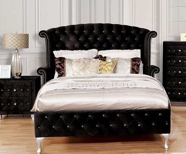Alzir Gray & Black Queen & E.King Bed