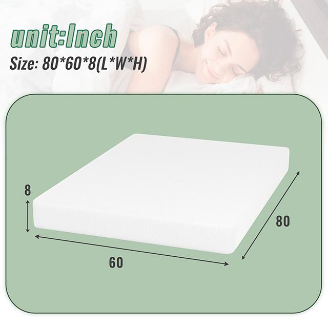 Coreopsis 8" Queen Memory Foam Wave Comfort
