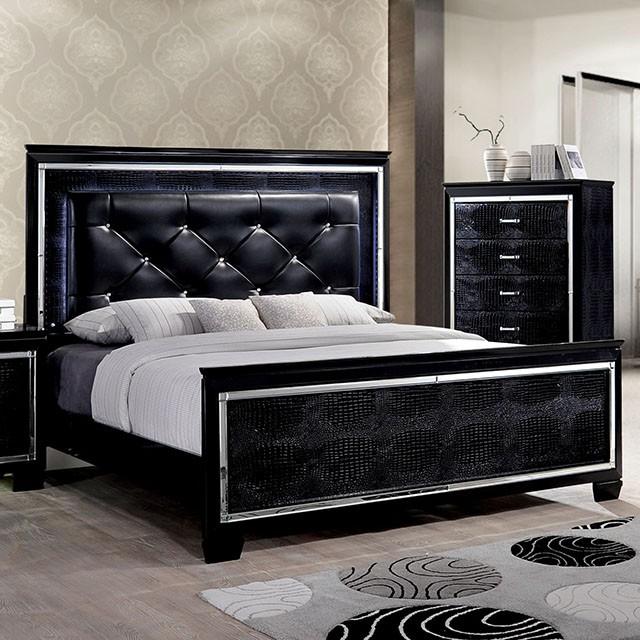 BELLANOVA Black Cal.King, E.King, & Queen Bed