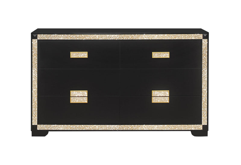 BLAKE BLACK/GOLD DRESSER
