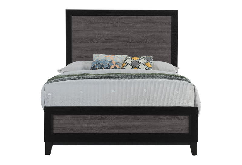 LISBON GREY AND BLACK FULL BED