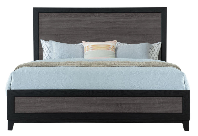 LISBON GREY AND BLACK KING BED