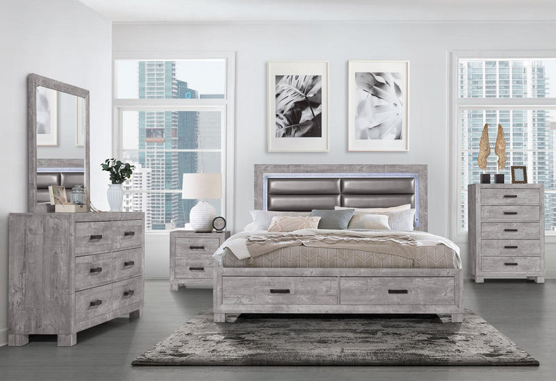 NOLAN GREY KING BED GROUP