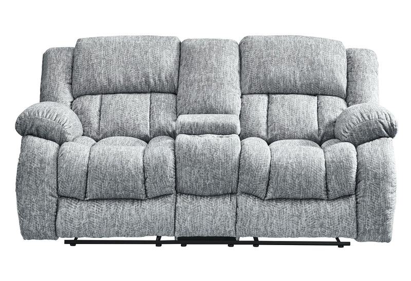 U250 GREY CONSOLE RECLINING LOVESEAT