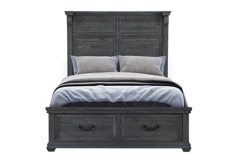 TATUM GREY FULL BED WITH STORAGE