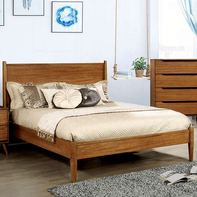 Lennart Bed Oak, Black, Gray, & White