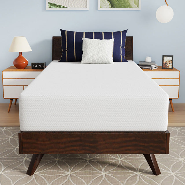 Nasturtium 10" Twin Bamboo Charcoal Infused Memory Foam