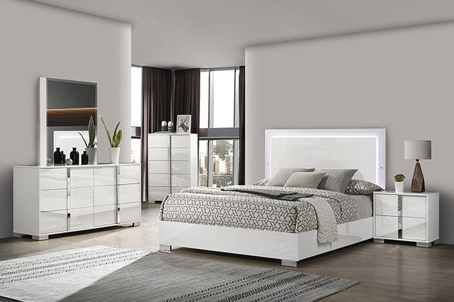 Sinistra Bed Beige, Black, White