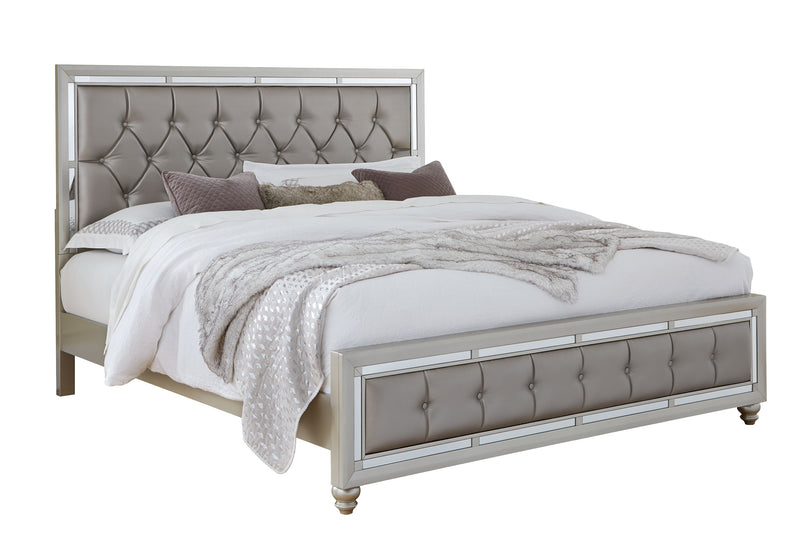 RILEY SILVER QUEEN BED