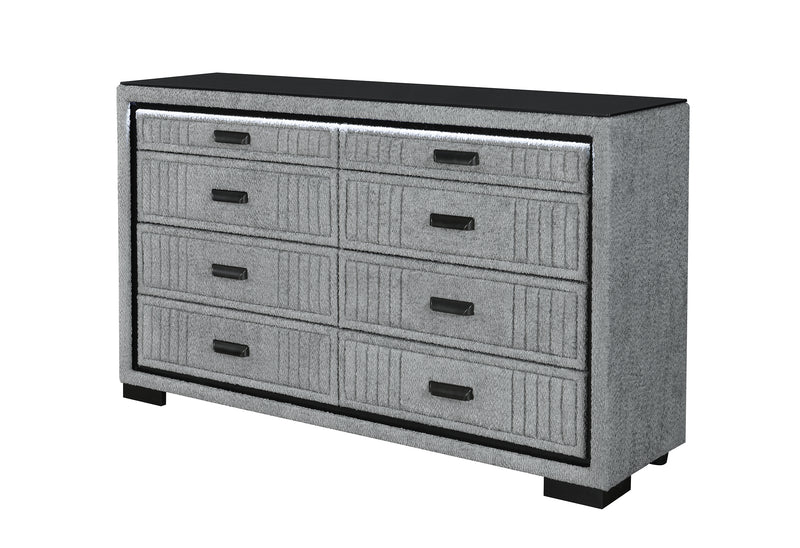 ISABELLA GREY DRESSER WITH LED